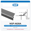 NGP A626A Nylon Brush Weatherstrip – Clear Anodized Aluminum Perimeter Seal
