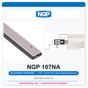 NGP 107NA Adjustable Neoprene Perimeter Weatherstrip - Anodized Aluminum | National Guard