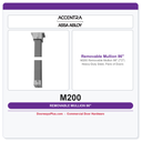 Accentra M200 Removable Mullion 86" (7'2") – Heavy-Duty Steel, Pairs of Doors