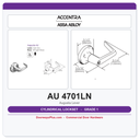 Accentra 4701LN Grade 1 Passage Latchset – AU Lever (Formerly Yale 4701LN)