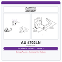 Accentra AU 4702LN Grade 1 Privacy Latchset – 4700LN Series Cylindrical Lever