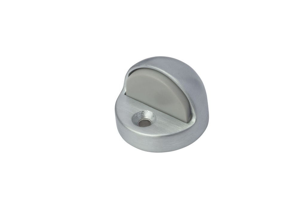 Rockwood 442 High Dome Floor Stop – Solid Brass, Satin Chrome (US26D)