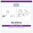 Accentra AU 4707LN Grade 1 Office Entry Cylindrical Lockset | Augusta Lever | ADA | UL Listed