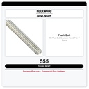 Rockwood 555 Flush Bolt Extension Rod – 24" for 8' Doors