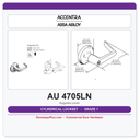 Accentra AU 4705LN Grade 1 Storeroom Cylindrical Lockset – Augusta Lever, UL Fire Rated