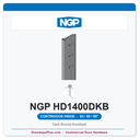 NGP HD1400DKB Concealed Geared Continuous Hinge Flush Mount 83/85/95" Dark Bronze Anodized | National Guard