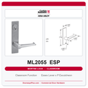 Corbin Russwin ML2055 ESP Classroom Mortise Lockset | Grade 1 Commercial