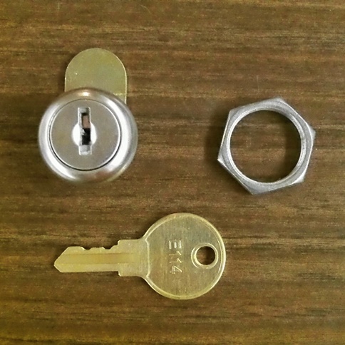 ASI L-001 Lock and Key with Retaining Nut