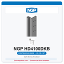 NGP HD4100DKB Concealed Swing-Clear Geared Continuous Hinge 83/85/95" Dark Bronze Anodized | National Guard
