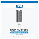 NGP HD4100B Concealed Swing-Clear Geared Continuous Hinge 83/85/95" Black Anodized | National Guard