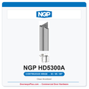 NGP HD5300A Half Surface Geared Continuous Hinge 83/85/95" Clear Anodized | National Guard