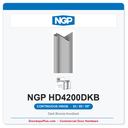 NGP HD4200DKB Half Surface Swing-Clear Geared Continuous Hinge 83/85/95" Dark Bronze Anodized | National Guard