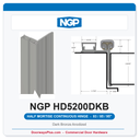 NGP HD5200DKB Half Mortise Flush Geared Continuous Hinge 83/85/95" Dark Bronze Anodized | National Guard
