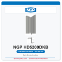 NGP HD5200DKB Half Mortise Flush Geared Continuous Hinge 83/85/95" Dark Bronze Anodized | National Guard