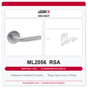 Corbin Russwin ML2056 RSA Classroom Holdback Mortise Lockset | Grade 1 Commercial