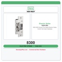 HES 8300 Series Fire Rated Electric Strike 12/24V 630 Satin Stainless
