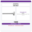 Accentra 1800 Series Rim Exit Device | Grade 1 Panic Exit Only