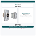 Rixson 997M Wall Concealed Electromagnetic Door Holder Release – 689 Spray Aluminum
