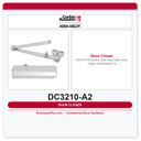 Corbin Russwin DC3210-A2 Heavy Duty Hold Open Door Closer, Multi-Sized 1–6