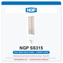 NGP SS315 Half Wrap Edge Guard Pin-and-Barrel Hinge 83/85/95" US32D | National Guard