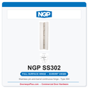 NGP SS302 Full Surface Pin-and-Barrel Hinge 83/85/95" US32D | National Guard