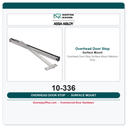 Rixson 10-336 Overhead Door Stop Surface Mount Medium Duty