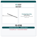 Rixson 10-536 Overhead Door Stop – Surface Mount Medium Duty
