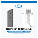 NGP HD1400DKB-LL Concealed Geared Continuous Hinge Lead-Lined Dual-Row 83/85/95" Dark Bronze Anodized | National Guard