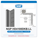 NGP HD4100DKB-LL Concealed Swing-Clear Geared Continuous Hinge Lead-Lined Dual-Row 83/85/95" Dark Bronze Anodized | National Guard