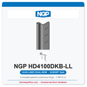 NGP HD4100DKB-LL Concealed Swing-Clear Geared Continuous Hinge Lead-Lined Dual-Row 83/85/95" Dark Bronze Anodized | National Guard
