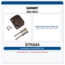 Sargent 644 Double Door Strike for 8800 & 3828 Rim Exit Devices – Black