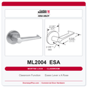 Corbin Russwin ML2004 ESA Classroom Mortise Lockset | Grade 1 Commercial
