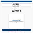 Sargent 82-0184 Retaining Cap Nut | 7800 & 8200 Series Mortise Lock