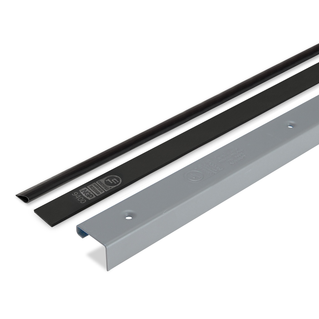 NGP GAP90NDKB GapGuard Fire Door Head and Jamb Gap Solution - Narrow Soffit Charcoal | National Guard