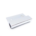 Toilet Partition Outswing Strike — 1-1/4" Panel, Polished Chrome Zmac