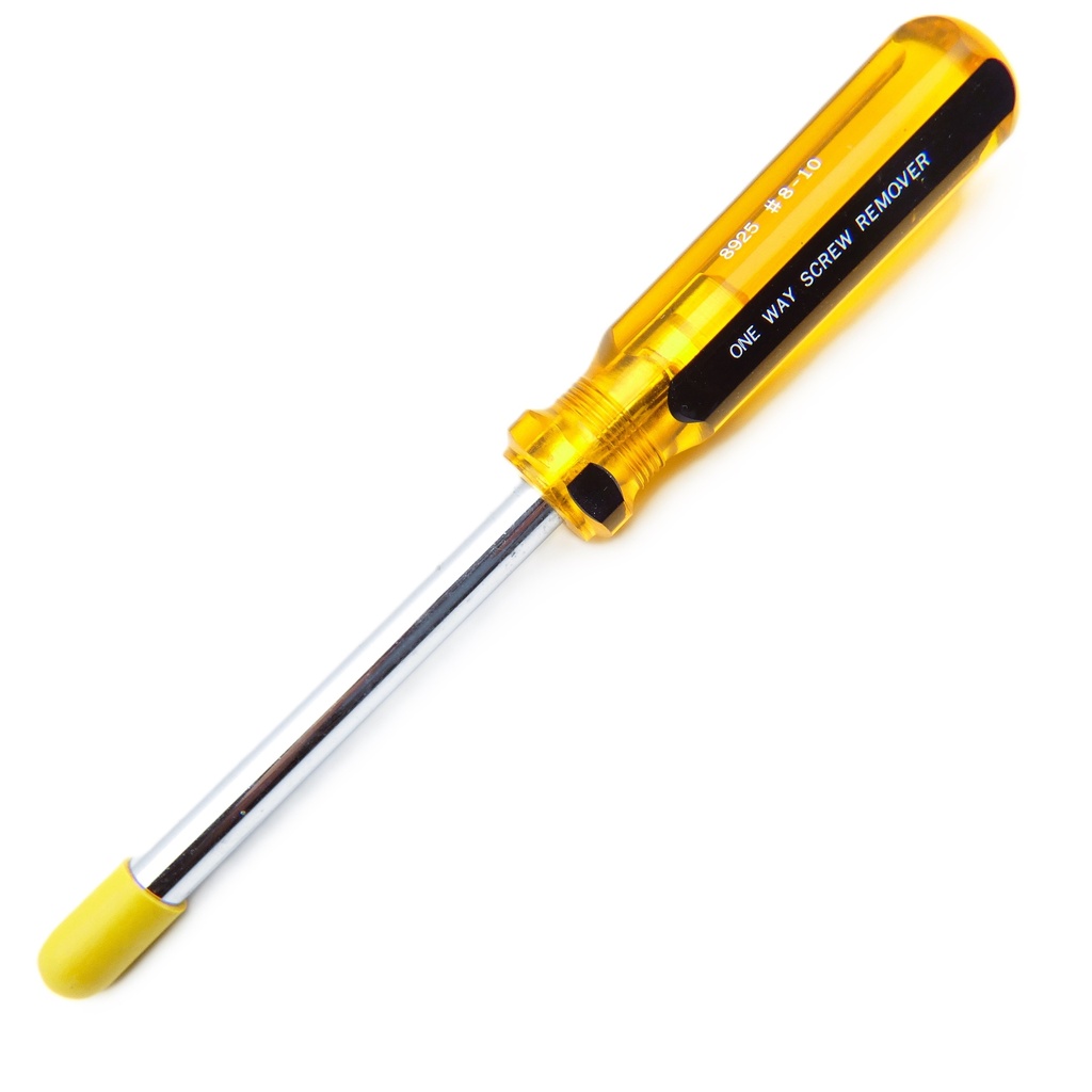 One-Way Screw Remover for Toilet Partitions – Size #8-10