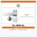International Door Closer HL-4560-AL Deadlatch Handle – Aluminum