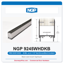 NGP 9245WHDKB GapGuard 45-Min Fire Door Shoe - Dark Bronze/Black Anodized | National Guard