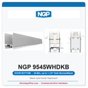 NGP 9545WHDKB GapGuard 45-Min Door Bottom - Dark Bronze/Black | National Guard