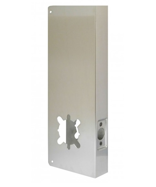 Don-Jo 14-2-CW Stainless Steel Wrap-Around Plate | 14" Lever Lock Conversion