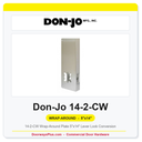 Don-Jo 14-2-CW Wrap-Around Plate | 5"x14" Lever Lock Conversion