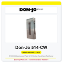 Don-Jo 514-CW Wrap-Around Plate 5x12 Mortise Escutcheon Reinforcer
