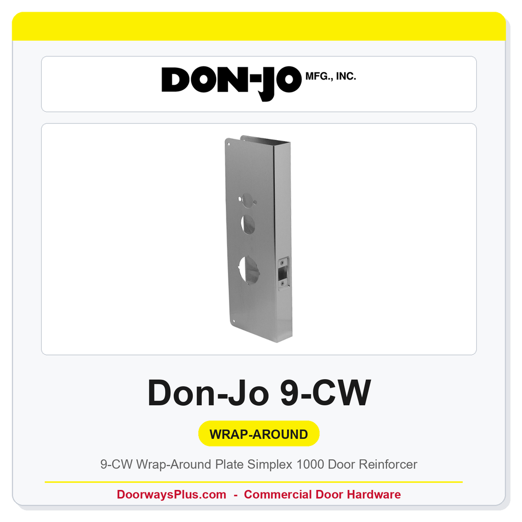 Don-Jo 9-CW Wrap-Around Plate | Simplex 1000 Door Reinforcer