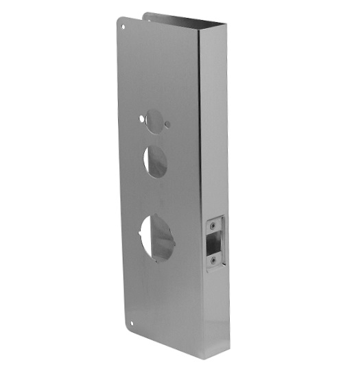 Don-Jo 15-CW Stainless Steel Wrap-Around Plate | 15" Simplex L1000 Series Reinforcer