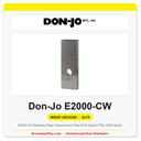 Don-Jo E2000-CW Stainless Steel Wrap-Around Plate 5x15 | Kaba E-Plex 2000 Series