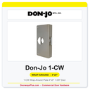 Don-Jo 1-CW Wrap-Around Plate | 4"x9" | 1-3/8" Door