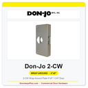 Don-Jo 2-CW Wrap-Around Plate | 4"x9" | 1-3/4" Door