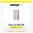 Don-Jo 95-CW Wrap-Around Plate 4-3/4" x 9" | Marks & Medeco Lever