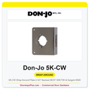 Don-Jo 5K-CW Wrap-Around Plate | 2-3/4" Backset | BEST 93K/73K & Sargent 6500