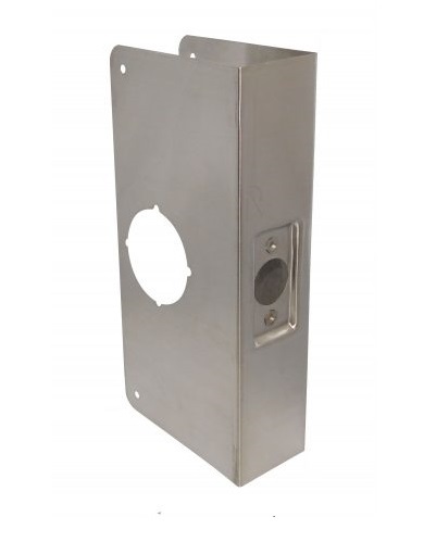 Don-Jo 200-CW Stainless Steel Wrap-Around Plate | 2" Thick Door Reinforcer 